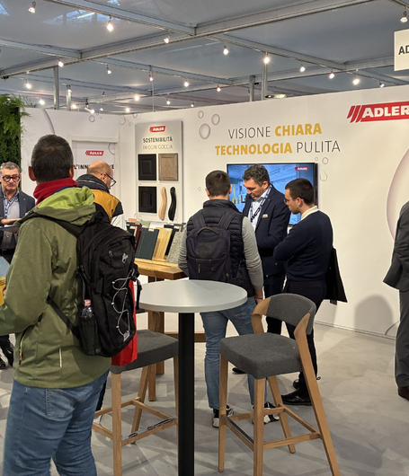 Stets gut besucht war der ADLER-Messestand auf de SICAM in Pordenone.  | © ADLER