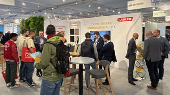 Stets gut besucht war der ADLER-Messestand auf de SICAM in Pordenone.  | © ADLER