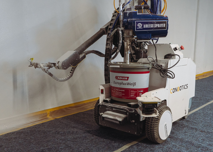 Das Zusammenspiel zwischen der ADLER-Dispersion und dem Maler-Roboter überzeugte auf ganzer Linie.  | © ADLER