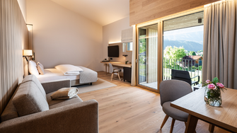 … und Suiten des neuen Boutiquehotels Mitterhart für eine ruhige, harmonische Atmosphäre. | © Schloss & Boutiquehotel Mitterhart / David Innerhofer