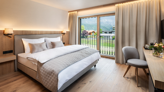 Die Wandfarbe Aviva Ultra-Color SD von ADLER sorgt in den Zimmern … | © Schloss & Boutiquehotel Mitterhart / David Innerhofer