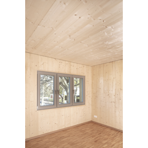 Projekt Ferrastraße... und die natürlichen, mit ADLER Lignovit Interior UV100 veredelten Holzwände und -decken …  | © schäferwenningerprojekt gmbh / Markus Löffelhardt
