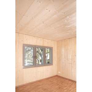 Projekt Ferrastraße... und die natürlichen, mit ADLER Lignovit Interior UV100 veredelten Holzwände und -decken …  | © schäferwenningerprojekt gmbh / Markus Löffelhardt