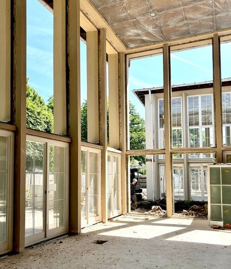 Alle Elemente werden demontiert und in der Werkstatt in Tübingen auf Vordermann gebracht.  | © Egger Burkhardt Hentrich Freie Architekten