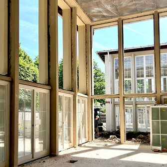 Alle Elemente werden demontiert und in der Werkstatt in Tübingen auf Vordermann gebracht.  | © Egger Burkhardt Hentrich Freie Architekten