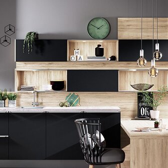 Auch stark beanspruchte Oberflächen, zum Beispiel in Küchen, präsentieren sich dank Aduro Softmatt wunderschön tiefmatt und äußerst beständig. Fotohinweis: Häcker