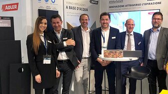 Das Team von ADLER und ADLER Italia freut sich über einen glänzenden Auftritt auf der SICAM 2018.