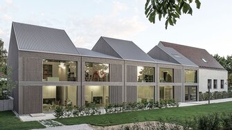  …wie das Team von „VON M“, das die ADLER-Lasur Pullex Silverwood kürzlich für das Kinder- und Familienzentrum Poppenweiler eingesetzt und damit einen wunderschönen, einheitlichen Look erzielt hat. Fotohinweis: VON M.