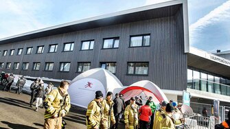 Biathlon-Zentrum Hochfilzen, beschichtet mit Lignovit Platin von ADLER